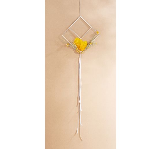 Rico Design Metallring "Quadrat", Weiss
