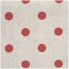 Motif fabric linen look "Big dots"