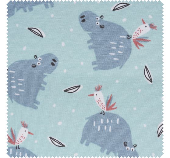 Jersey-Stoff "Hippo"