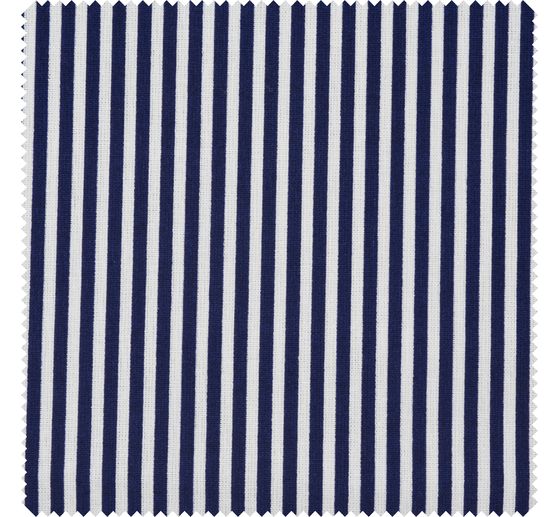 Cotton fabric "Stripes Blue-White"