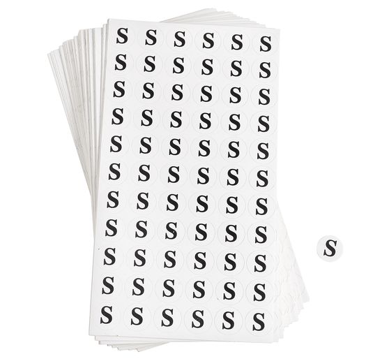 VBS Clothing size stickers, 3960 pieces
