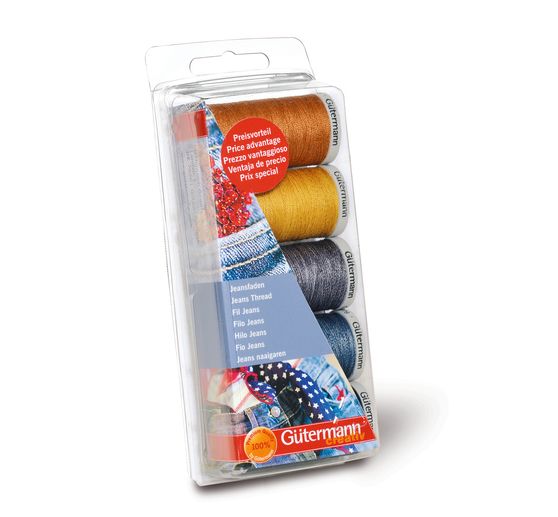 Gütermann sewing thread set "Jeans"