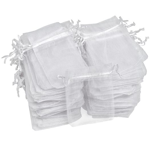 VBS Organza bags "11,5 x 15 cm", 100 pieces