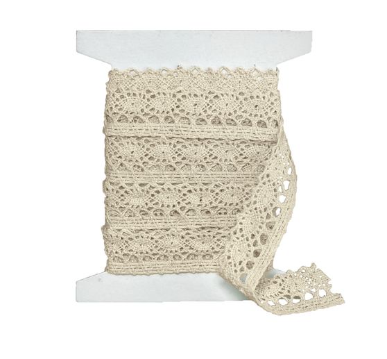 VBS Häkelband "Creme", 20 mm, 10 m