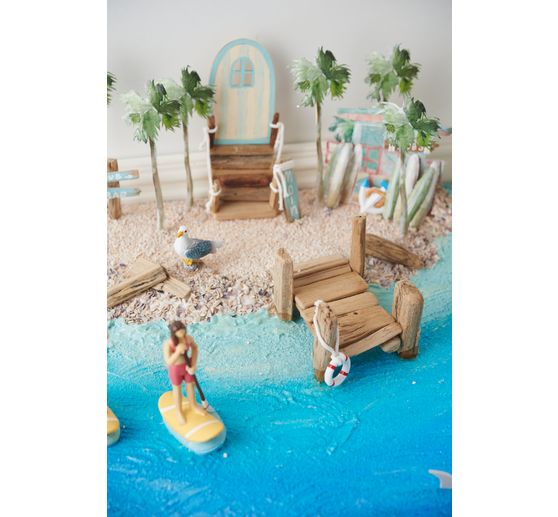 Miniatur Standup-Paddlerin