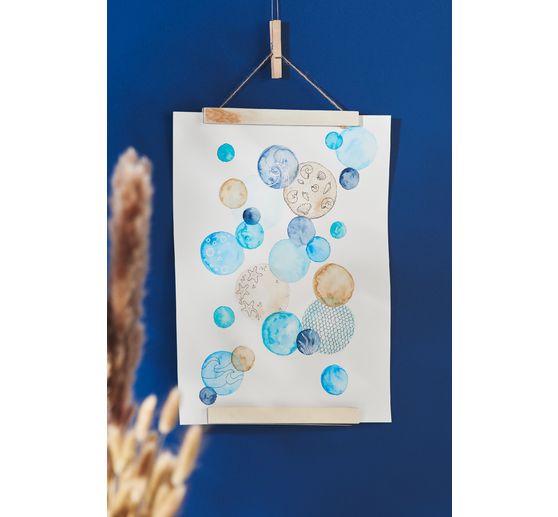 AKADEMIE Aquarellkasten mit 24 halben Näpfchen