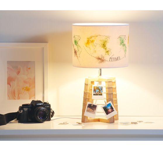Stencil "World map lets go travel", A3