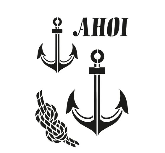 Stencil "Ahoy"