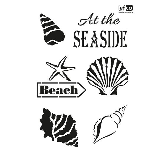 Stencil "At the seaside"