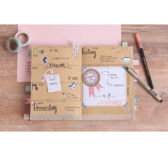Bullet Journal Schablone "Alphabet"