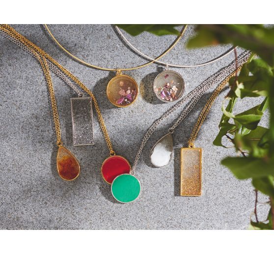 Schmuck-Metallfassung "Formenmix"