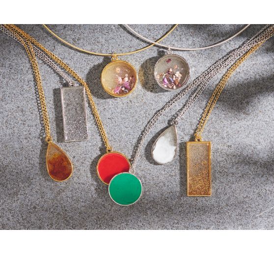 Schmuck-Metallfassung "Formenmix"