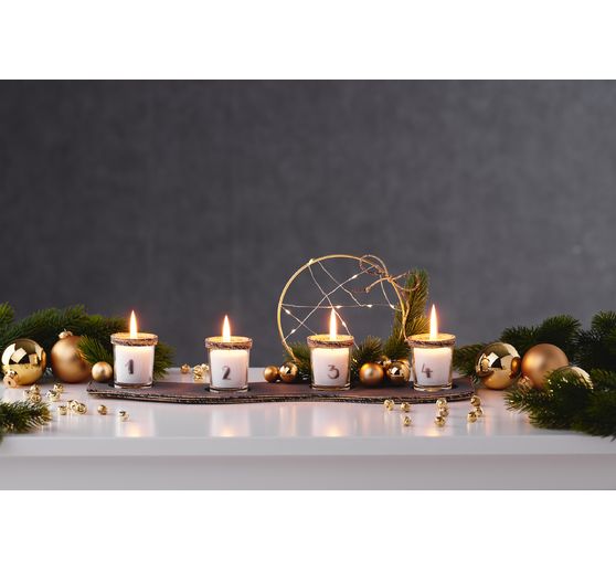 Weihnachtskugeln aus Glas am Draht