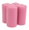 Pillar candle, dipped, pack of 4