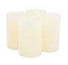Marble candle, dyed through, pack of 4