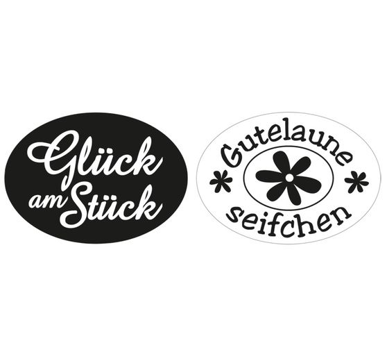 Reliefeinlage "Glück, Gutelaune"