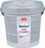 Concrete for kneading
