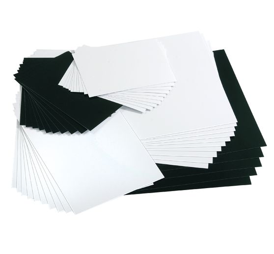 Encaustic paint cards, white, DIN A6
