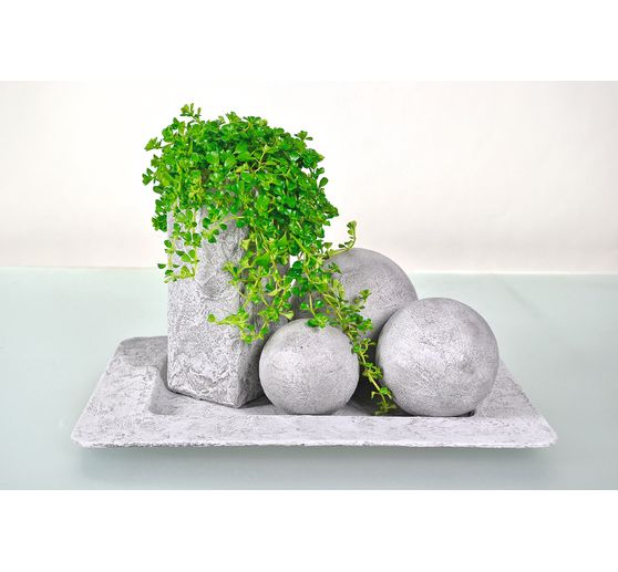 Concrete effect set, 8 pcs.