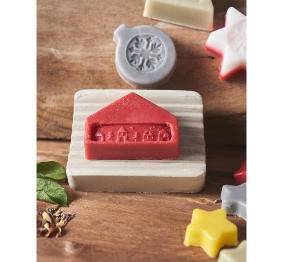 Casting mould "Soap dish grooved"