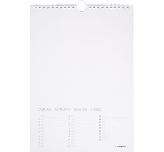 Handicraft permanent calendar, DIN A4