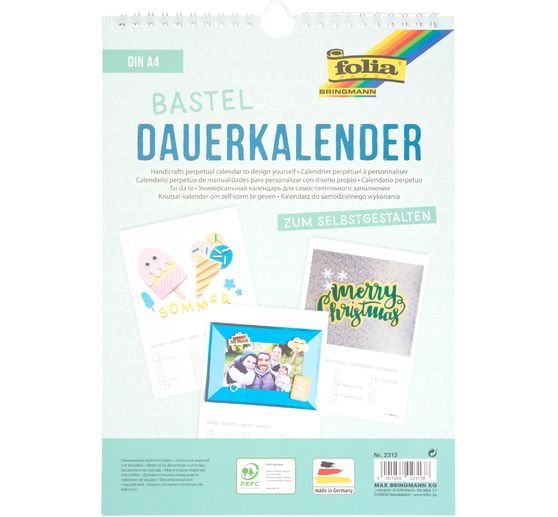 Bastel-Dauerkalender, DIN A4