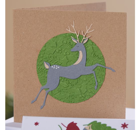 Double cards with envelopes "Kraft paper", 12.5 x 12.5 cm, 50 pieces
