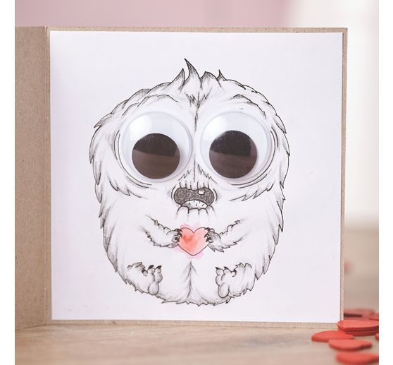 Double cards with envelopes "Kraft paper", 12.5 x 12.5 cm, 50 pieces
