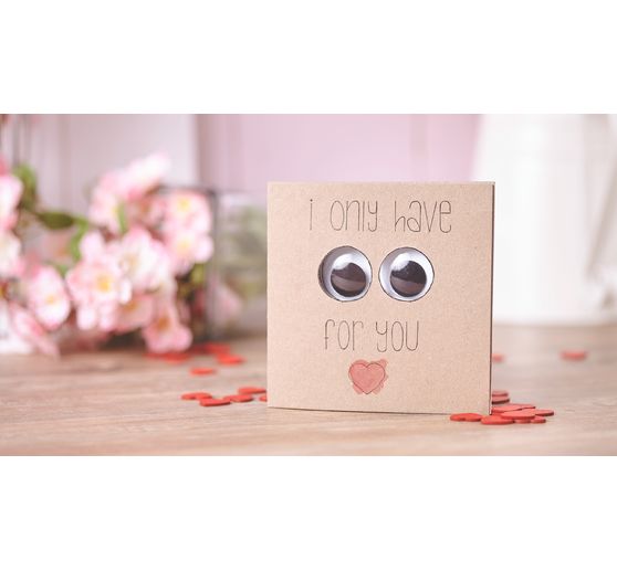Double cards with envelopes "Kraft paper", 12.5 x 12.5 cm, 50 pieces