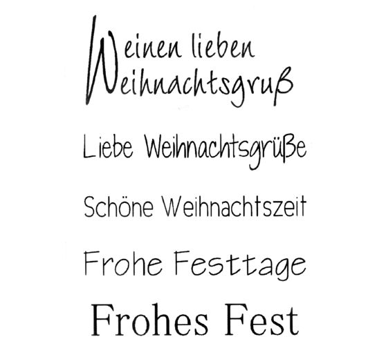 Clear Stempel-Set "Weihnachtsgruß"