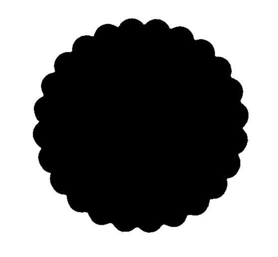 Craft punch "Circle, toothed", 3,8 cm