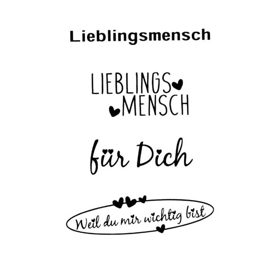 Clear Stamps "Lieblingsmensch"