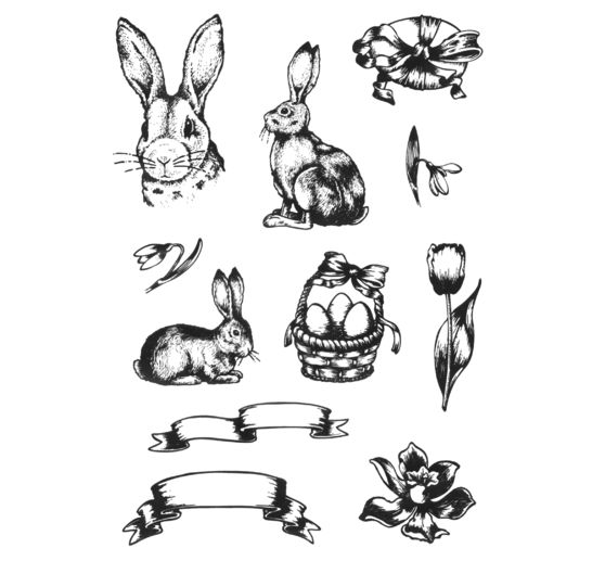 VBS Silicone stamp "Nostalgic Easter