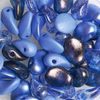 Glasperlen-Mix "Lili Petal Deluxes" Blau
