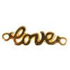Charms-Verbinder "Love" Gold