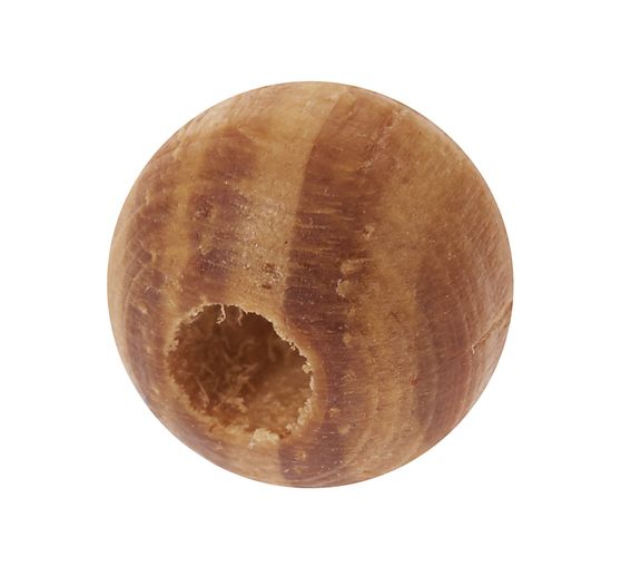 VBS Wooden beads with natural grain, Ø 8 mm, 100 g