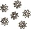 Ornament-Bead caps "Flower 1", 6 pieces