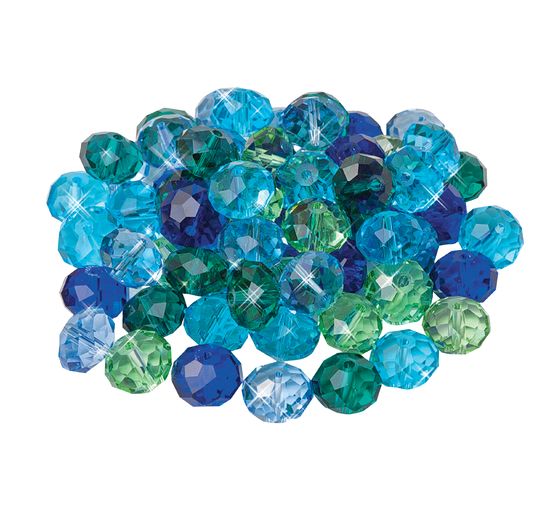 Glasschliffperlen, 12 mm