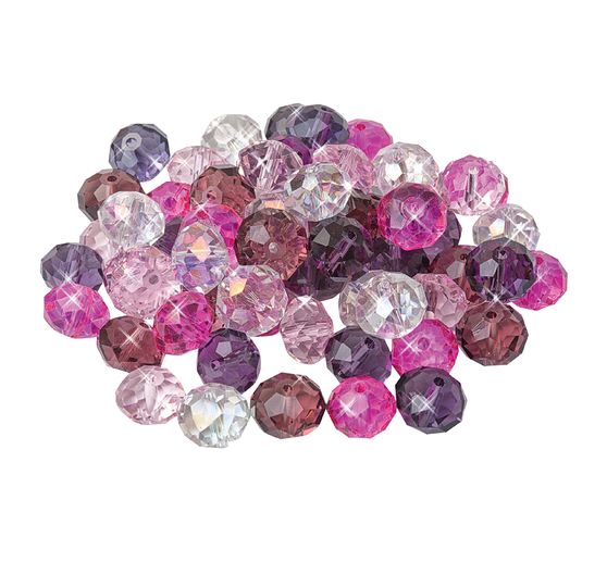 Glasschliffperlen, 12 mm