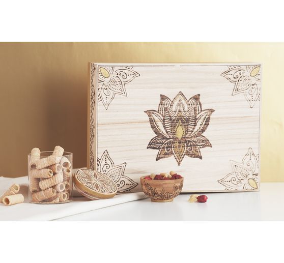 VBS Wooden box with loose lid