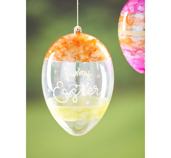 VBS Acrylic egg with hole "Assorted", set of 6