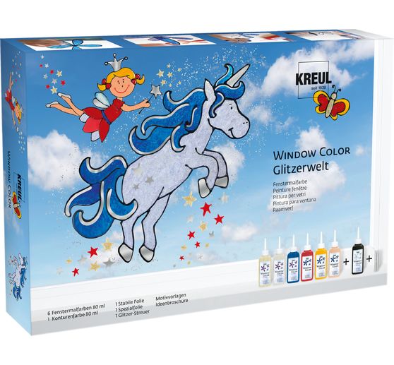 Kreul Window Color Set "Glitter World"