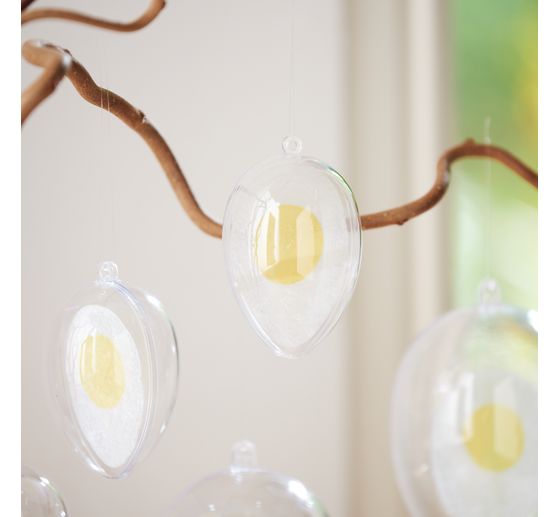 Acryl-Trenn-/Malscheibe "Ei", 12 cm, 3 St&uuml;ck