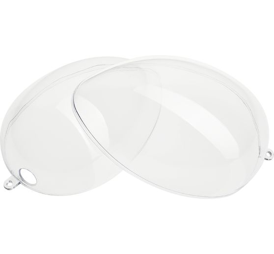 Acrylic egg with hole, 16 cm