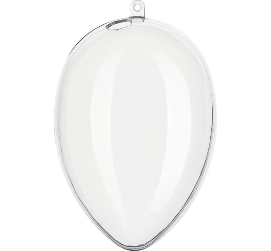 Acrylic egg with hole, 16 cm