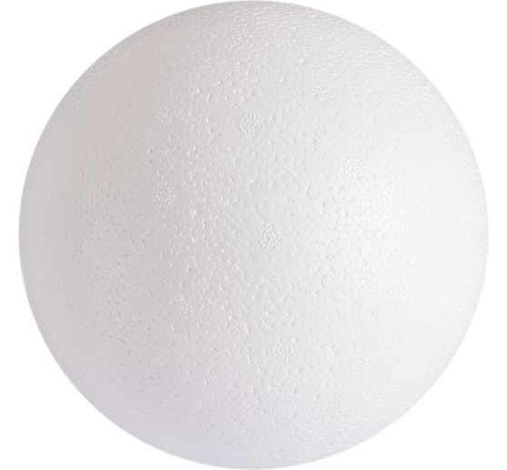 Polystyrene ball, Ø 15 cm, 2 parts