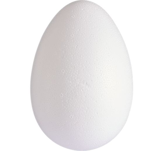 Styrofoam egg, 15,5 x 11 cm, 2 parts