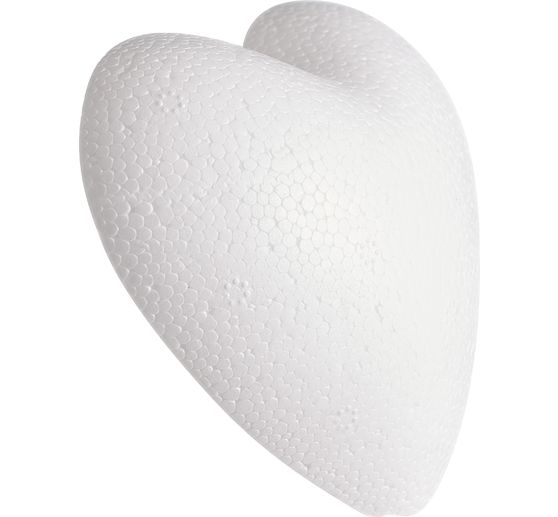 Polystyrene figure Heart, rounded