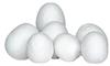 Cotton wool eggs, height approx.38 mm, 10 pieces