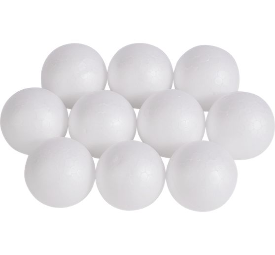 VBS Polystyrene ball, Ø 4 cm, 10 pieces